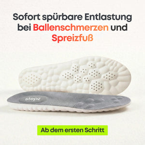 Entlastungssohlen bei Ballenschmerzen & Spreizfuß