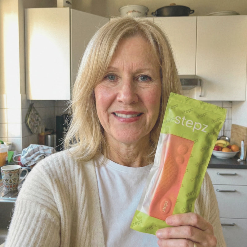 Brigitte K. mit stepz Entlastungssohlen