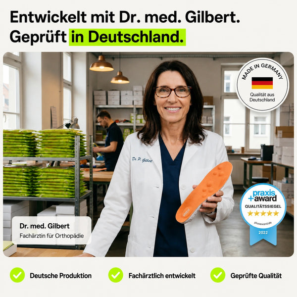 Kompressionssocken + Nachtschiene bei Plantarfasziitis